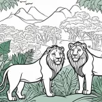 La Influencia de la Vegetación en el Comportamiento de los Leones Africanos: Un Análisis Detallado de su Estrategia de Caza, Reproducción y Organización Social